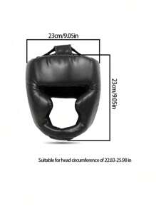 1 pieza Protector de cabeza de boxeo/MMA de cara cerrada, equipo de protección para entrenamiento en deportes de combate