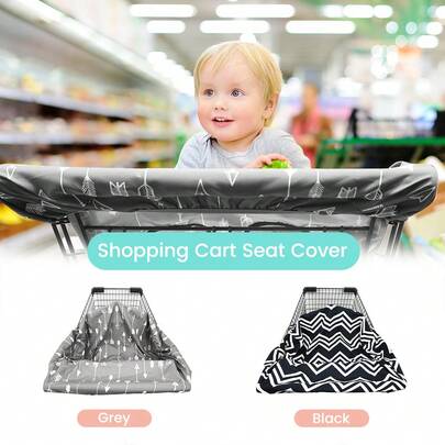 1 件多功能便携式一体式婴儿购物车和高脚椅套 - 适合男孩和女孩，防污防尘，耐用且可清洗，理想的礼物