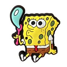 12/20/32 szt. Uroczy zestaw zawieszek do butów z motywem SpongeBoba Kanciastoporty, ozdoby do butów z PVC do torby plażowej, zawieszki do akcesoriów do butów, pomysł na prezent na urodziny, Boże Narodzenie, Walentynki, Halloween, przyjęcie