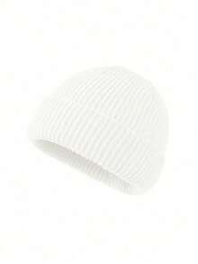 1 件男女通用纯色针织帽，男孩和女孩的保暖滑雪帽，Y2K 风格户外防寒针织帽，多功能且温暖，适合冬季日常穿着 - 針織帽 - 查看 18