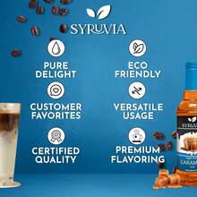 Syruvia Sugar Free Caramel Syrup For Coffee 25.4 Ounces Caramel Flavoring Syrup - 25.4 Fl Oz - View 5