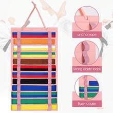 Wall Mount Martial Arts Belt Display Rack, Portable Karate Belt Display Holder With Medal Hanger, Lightweight Hanging Taekwondo Belt Display Racks, Suitable For Martial Arts Learners - Pink - View 11