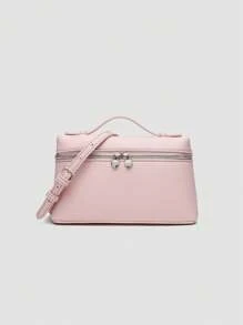 Bolsa de almuerzo de moda LP19, nueva bolsa de mano de modelo primavera/verano 2025 para mujer, bolso de hombro estilo tote y bandolera pequeño