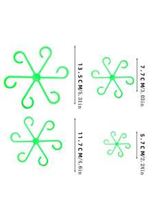 4 包耐用植物支撑夹：坚固的攀缘植物茎夹 - 塑料材质