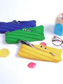 1 件装怪物铅笔盒，适用于学校、大学和办公室铅笔袋、返校、圣诞节礼物