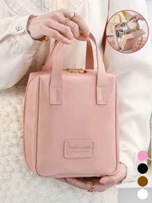 1 pièce Sac à main en PU Sac cosmétique imperméable Sac de toilette de voyage multifonction Sac organisateur Sac cabas cosmétique Sac de plage Grande capacité Sac de voyage Accessoire essentiel pour les vacances Sac cosmétique des dames Sac de voyage essentiel Sac cosmétique à double couche Imperméable Sac de toilette PVC Sac de vacances Cadeau pour les amis Cadeau de la Saint-Valentin Décoration intérieure