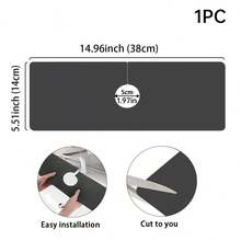 1pc Solid Color Sink Faucet Suction Cup Mat, Drain Mat, For Kitchen, Bathroom Sink, Countertop, Drain Mat, Silicone Washbasin, Trimmable And Quick-Drying Mat - Multicolor - View 15