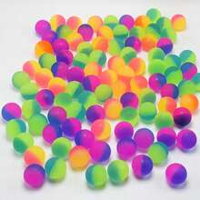 2pcs/10pcs/20pcs Set Colorful Rainbow Bounce Balls, Outdoor Party Supplies, Gift Filler, Favors, Birthday Party Package - Multicolor - View 5