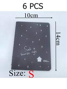 60 页笔记本黑纸日记本返校、母亲节、妈妈礼物、返校、学校用品 - 黑色 - 查看 17