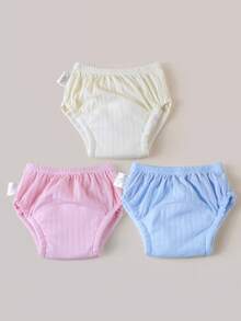 3/4 pezzi Pannolini di addestramento per neonati, pantaloncini di addestramento estivi lavabili e leggeri per bambini e bambine, pannolini di stoffa riutilizzabili, biancheria intima per pannolini morbida e traspirante, adatta per l'addestramento alla toilette, attività all'aperto, articoli essenziali per neonati