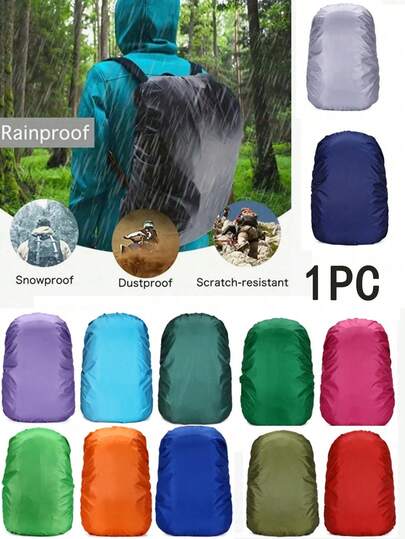 1pc Backpack Rain Cover, Dust-Proof, Waterproof, Size S, Fits Most Backpacks And Bags, Universal Protective Cover
