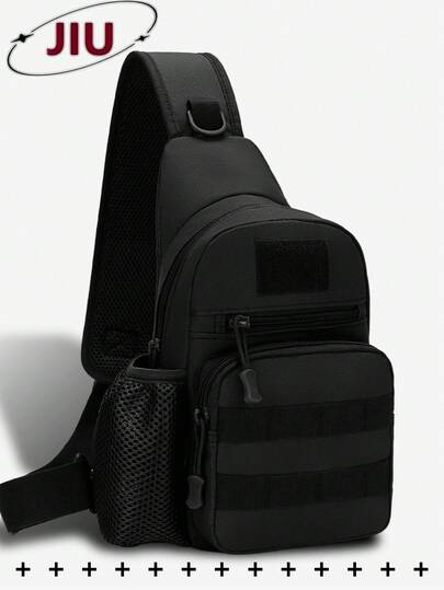 户外运动尼龙男士胸包、多功能腰包、大容量斜挎包、轻便单肩包、多口袋旅行包、便捷手机收纳包，适用于学生、初中、高中、校园、旅行度假、商务旅行、日常通勤、购物、办公、约会、户外、健身、跑步、骑行、锻炼、徒步旅行和露营、生日礼物、节日礼物