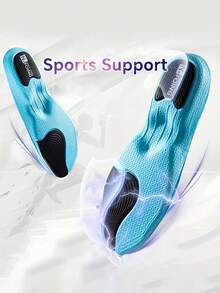 1 Pair Men's Soft Breathable Anti-Shock Absorbent Full-Length Sports Insoles - Multicolor - View 5