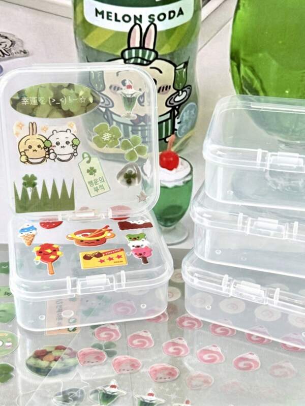 6pcs Storage Container Organizer Boxes, Cable Management Desk Tidy Accessories