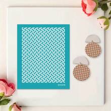 Plantillas de serigrafía de arcilla, con patrones pequeños de flores/ramas/hojas, pantalla de polímero para manualidades hechas a mano, elaboración de aretes, scrapbooking y estampado - Multicolor - Ver 36
