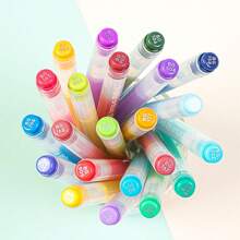 Set de regalo de 6 colores de rotuladores acrílicos de 1,0 mm para pintar, marcar, piedras, cerámica, vidrio, dibujar y ilustrar, adecuado para oficina, escuela, institutos de arte, Pascua, Acción de Gracias, regreso a la escuela