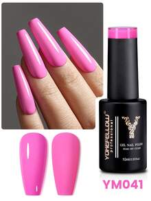 YOKEFELLOW 6色亮粉色凝胶指甲油，10毫升春夏彩色凝胶指甲油，光泽持久，可使用LED UV灯轻松卸除，打造沙龙级美甲效果，适合美甲沙龙、美甲店、DIY居家使用，女士适用，2025母亲节新品礼物 - 彩色 - 查看 11