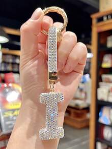 26 件英文字母形状水钻钥匙扣，闪亮钻石设计汽车钥匙扣，创意钥匙扣，通用，送给司机的礼物 - 均碼 - 查看 25