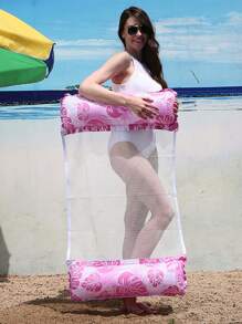 1 pieza Silla de agua inflable, suministros para fiestas de piscina y playa de verano para adultos, regalo de verano perfecto, balsa de natación para adultos para diversión y relajación en vacaciones, hamaca de agua multifuncional