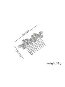 1 pieza Accesorio para el cabello de metal con mariposa vintage, elegante pasador de cabello práctico para uso diario y nupcial, peinetas, peinetas para el cabello, peineta lateral, artículos escolares