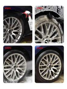 1pc Black PP Car Tire Rim Carpet Wheel Brush, Car Cleaning Tool Accessory