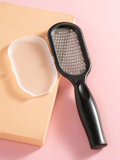 Foot Rasp Callus Remover, Stainless Steel Foot File For Hard Skin, Wet Or Dry Use. Best Foot Care Pedicure Metal Surface Tool To Remove Hard Skin., Black