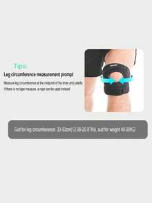 AOLIKES 1pc Adjustable Elastic Patella Knee Brace For Knee Discomfort, Knee Compression Sleeve Knee Brace, Workout Knee Pads For Women And Men-Suitable For Basketball, Tennis, Fitness, Running Gym Accessories Knee Support - Multicolor - View 3