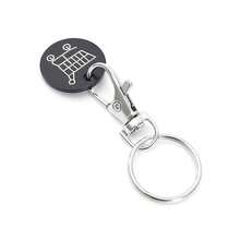 1pc-10pcs Shopping Cart Token Supermarket Trolley, Stainless Steel Shopping Trolley Remover, Shopping Trolley Token Pendants, Shopping Trolley Chips, Metal Stainless Steel Keychain, Keyring Decoration With Trolley Unlocking Key, Keyring Accessory - Multicolor - View 14