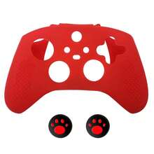 套装包含：1 个游戏手柄保护套 + 2 个摇杆帽，兼容 Series S 和 Series X，防滑纹理设计增强握持感，防滑、防汗、防刮擦 - 彩色 - 查看 10