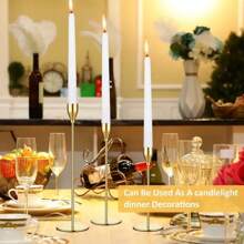 Eleganter Kerzenhalter, luxuriöser goldener Metallkerzenhalter, Dekoration für Zuhause/Hochzeit/romantisches Abendessen, Raumdekoration, Heimdekoration, Geschenk, Feiertags-Dekoration (Kerzen nicht enthalten)
