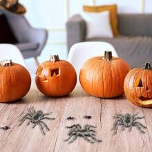 1pc Realistic Giant Spider Toys Artificial Spiders Halloween Decorations ABS Spider Figurines For Joke Halloween Party Supply Prank Insect Model Halloween Scary Prop - Multicolor - View 2