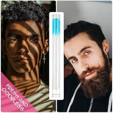 180 Pcs Earrings Hole Cleaner, Piercing Cleaner Floss, Rose Fragrance Odor Removal Ear Care, Piercing Floss Disposable Aftercare Cleaning Tool(Brown) - 粉紅色,藍色,紫色 - 查看 6