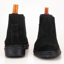 Botina Masculino Bota Texana Vaquejada Couro Country Confortável, bota chelsea masculina preta