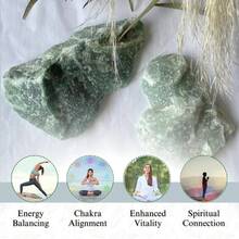 Local Shipping--  Healing Crystals, Stones, Healing Stones, Rock Collection, Agate, Raw Stones ,Crystals, Rocks, Jade, Crystals And Healing Stones(Labradorite, 2 Pcs) - Ngọc bích xanh - Xem 7