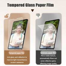1pc - IPad Glass-Like Paper Screen Protector Compatible With IPad Pro 11, Air 11, 13 2024 2025 11th Gen (A16), 9H Tempered Glass Paper Film Screen Protector Compatible With IPad Air 1/2 9.7", 10.2" 2022, 12.9" Gift For Birthday, Family, Friends Pad Screen Protector, Pad Accessories