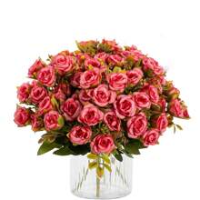 1/3PCS Artificial Flowers-Silk Rose, Fake Plants, Home, Dining Room, Living Room, Outdoor Garden Decoration,Mother's Day Gifts, Birthday Bifts, Graduation Season Gifts, The Art Of Inserting Flowers, Photography Props, Autumn, Spring, Vase, Flower Wall, Flower Wreath, Bridal Bouquet, Wedding Decoration, DIY Flower Wreath Materials, Birthday Party Decoration Materials, Home Decoration Accessories, Valentine's Day.