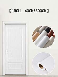 1卷自粘乙烯基仿木纹门装饰墙纸用于厨房、书桌、墙壁装饰，适用于家庭、厨房、浴室、家具翻新和装饰（防水、防油、可移除），家居装饰密封贴纸