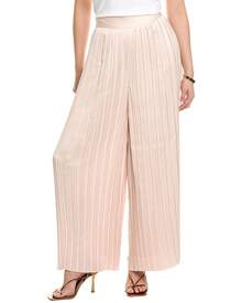 Elie Tahari Pull-On Pleated Wide Leg Pant - Pink - View 1