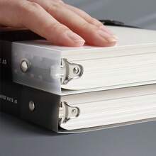 A5/B5 Ring Binder - Plastic Folder With 60 Included Papers, 2 Color Options,Back To School,School Supplies