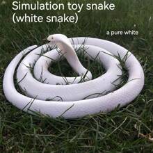 2025 New Hot Selling 1pc TPR Soft Rubber Fake Snake Realistic Toy, Prank Gag Gift, Decoration, Halloween, Birthday, Easter, Novelty, Animal Model
