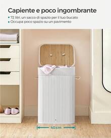 Laundry Baskets - White - View 7