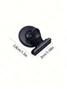 1/5/10 pièces Aimants de réfrigérateur de forme ronde, convient pour décorer le réfrigérateur et maintenir les photos/messages/notes - Noir - Voir 3