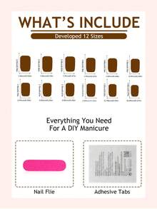 24pcs Colorful Cat Eye Nail Stickers, Medium Square, Gradient Blurred Minimalist Design, Full Coverage False Nails, Suitable For Women And Girls Daily Wear Nail Supplies - Multicolor - View 6