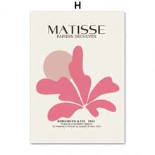 1 PIEZA Pintura en lienzo de arte de pared con pósteres y estampas abstractas de Picasso, William Morris, Matisse, para decoración del hogar bohemia en la sala de estar o café, con opción de marco