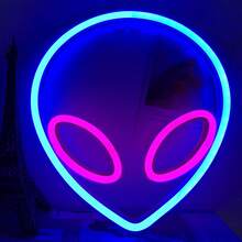 1 件彩虹霓虹灯房间装饰灯，电池或 USB 供电，适用于卧室、宿舍、庭院、露营、酒吧、餐厅、派对、家居、户外装饰