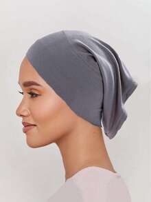 FADZOYLE 纯色内衬头巾帽头带弹性透气管状头巾帽衬垫长袍日常女士面纱