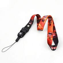 哪吒与敖丙蛇年卡通可拆卸斜挎手机挂绳带指环，学校用品，返校