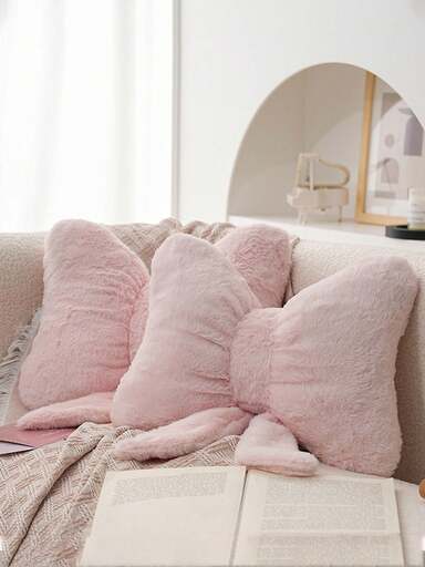 Dekorative Schleifenkissen, weiches und niedliches Schleifenakzent-Kissen für Bett, Sofa und Schlafzimmer, unverzichtbare Heimdekoration für Frühling/Sommer, perfektes Geschenk für Familie und Freunde zur Hochzeit