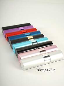 1/3/5个装12ml便携灌装喷雾旅行方管香水分装小工具竖条纹铝制保湿喷雾瓶玻璃分装瓶喷雾瓶旅行日常必备 - 彩色 - 查看 3