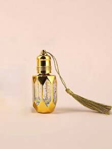 Refillable Essential Oil Roller Bottles Travel Perfume Bottles - Golden Glass Octagon Design With Stainless Steel Ball, Alcohol-Free, Hand Wash Only, Rope Option Included(1/5/10pcs) - Multicolor - View 12